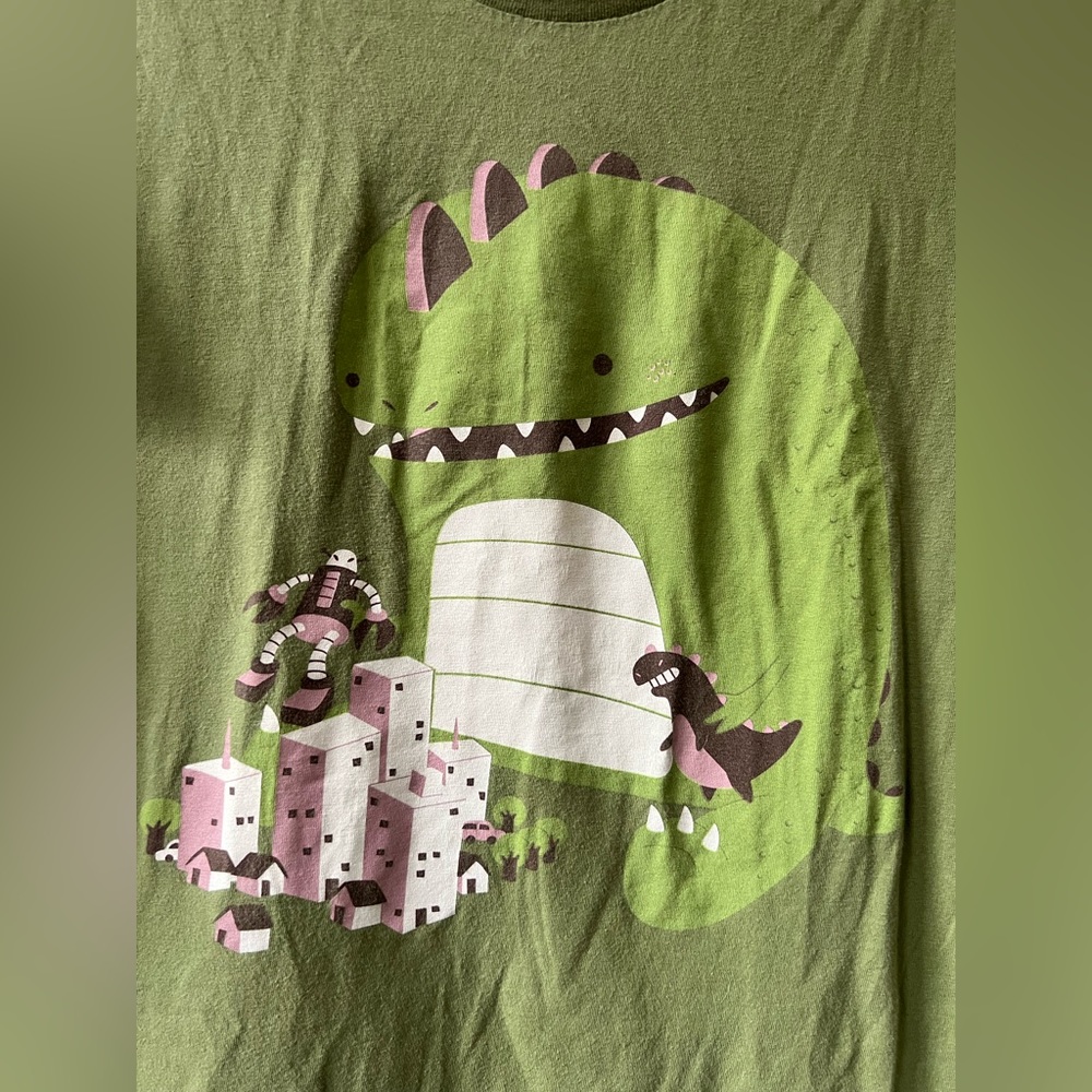 Vintage Threadless baby Godzilla tshirt